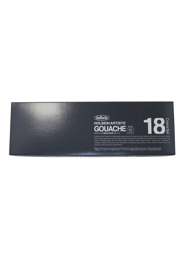 Holbein Artist Gouache Set G703 : 18 X 5Ml Tubes  - Image 2