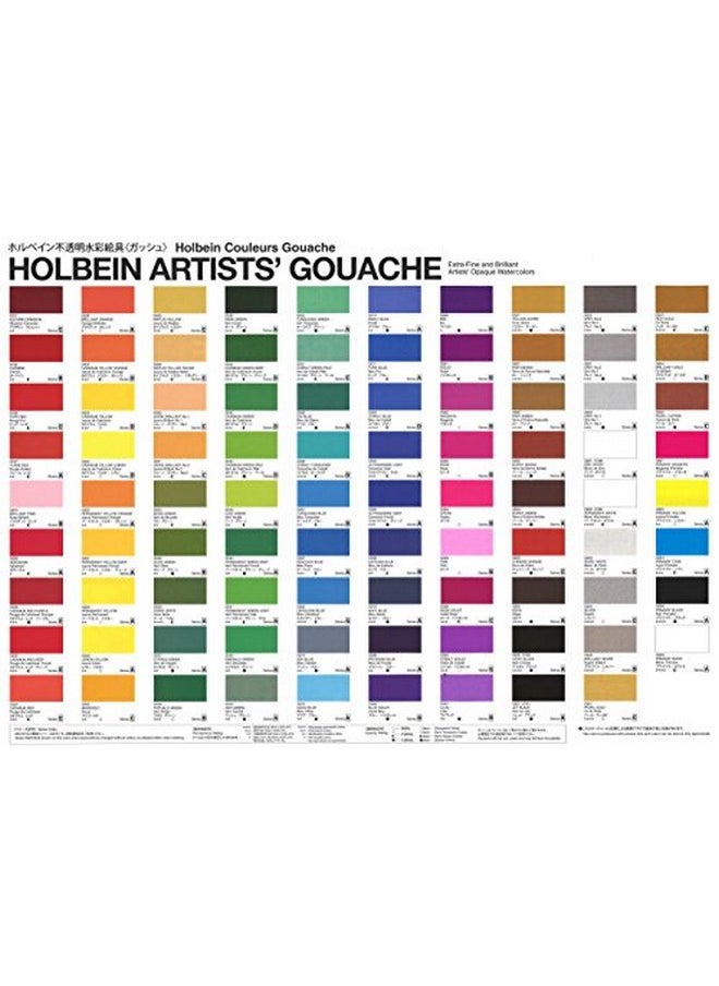 Holbein Artist Gouache Set G703 : 18 X 5Ml Tubes  - Image 3