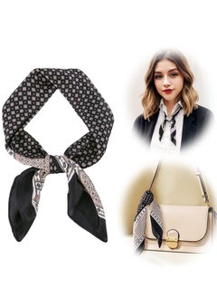 SYOSI 1 Pcs Stylish Silk Feel Bandana for Women Ladies Hair Scarf Chic Spring Neck Gifts Travel Vacation Sports Outfits Wear 70x70cm  - Image 1