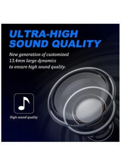 FlyDigi Cyberfox X1 True Wireless 50ms Ultra-Low Latency Gaming Earbuds, 13.4mm Large Drivers-Active Noise Canceling, 30 Hours of Play Time, Gaming/Music/Sports Sweat-Proof Headphone (Yellow)  - Image 4