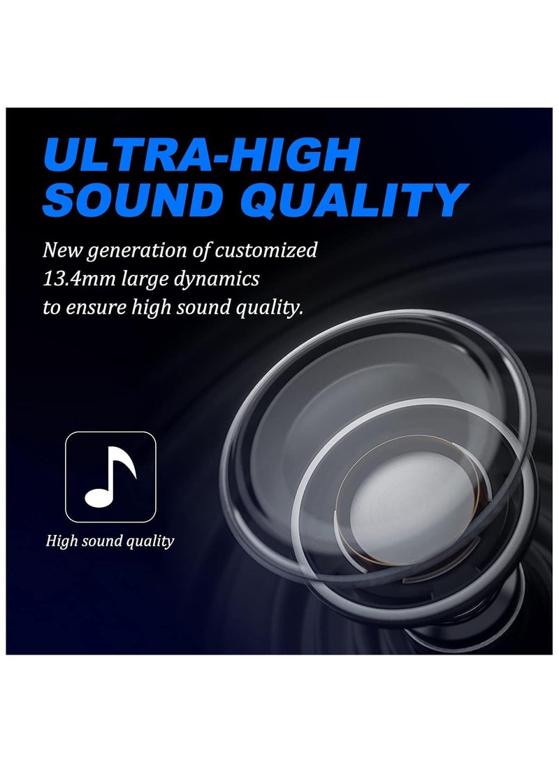 FlyDigi Cyberfox X1 True Wireless 50ms Ultra-Low Latency Gaming Earbuds, 13.4mm Large Drivers-Active Noise Canceling, 30 Hours of Play Time, Gaming/Music/Sports Sweat-Proof Headphone (Yellow) - Image 4