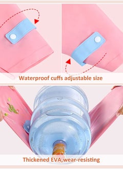 KASTWAVE Kids Hooded Raincoats Boys Girls Durable Waterproof Windbreaker Poncho 3D Cute Printed Lightweight Cartoon Raincoat Children's Schoolbag Rainwear with Transparent Hat Brim Reflective Stripes  - Image 5