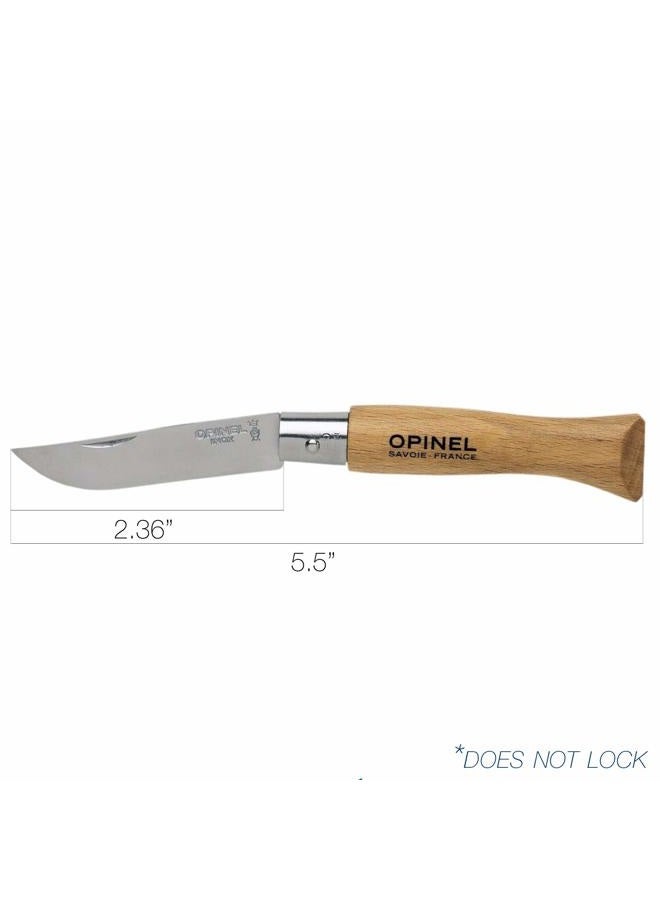 Opinel N Degree5 Stainless Steel Knife, 6 Blade - Image 3