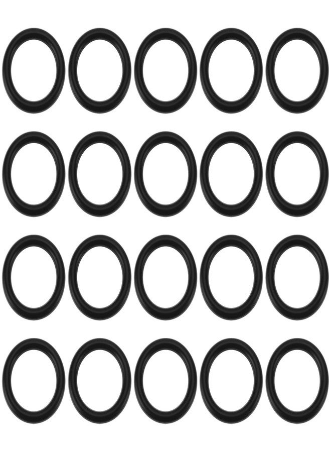 ECSiNG 20pcs CO2 Sealing O-Rings Compatible with Dennerle MW Regulator 17x2.5mm Rubber Gaskets Fits Model 3056 DE30497 - Image 1