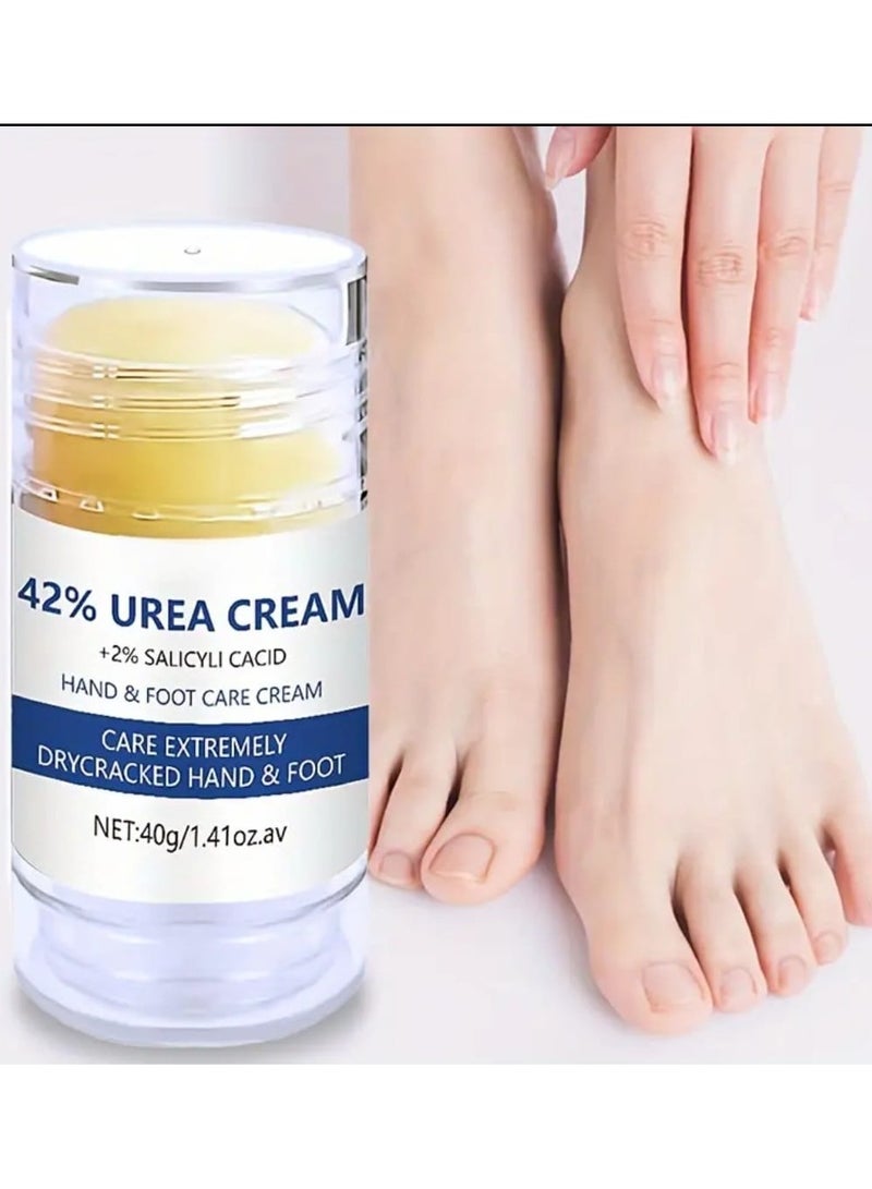 MEC Advance Repair Urea Cream 42% + Salicylic Acid 2%, Foot Balm for Dry Cracked Heels Knees Elbows Hands Repair Treatment, Foot Moisturizer Corn Callus Dead Skin Remover Toenail Softener for Foot Care Fragrance Free - Image 1