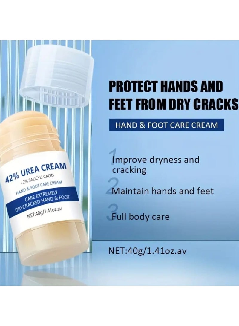 MEC Advance Repair Urea Cream 42% + Salicylic Acid 2%, Foot Balm for Dry Cracked Heels Knees Elbows Hands Repair Treatment, Foot Moisturizer Corn Callus Dead Skin Remover Toenail Softener for Foot Care Fragrance Free - Image 3