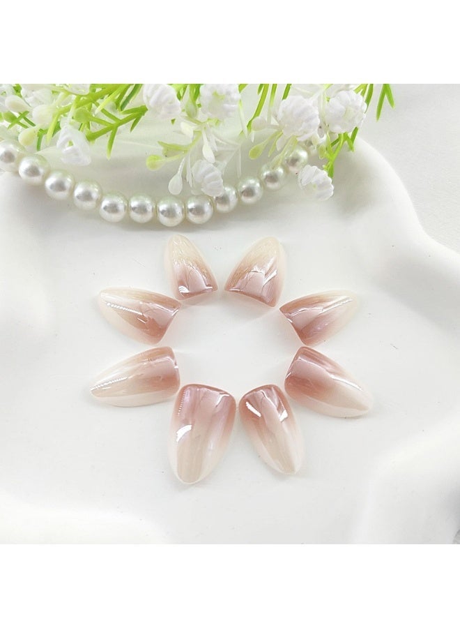 Al Kanzi 24 PCS French Press On Nails, High Quality Gradient False Nails, Almond Shaped Wearable Nails, Deluxe Coated Designs, Nails with Glue Kit - Image 4