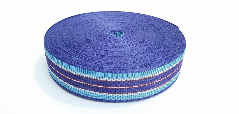 BASRAH NIWAR Nylon Niwar Patta Roll for Chair, Charpai, Khatia (Blue) - Image 1