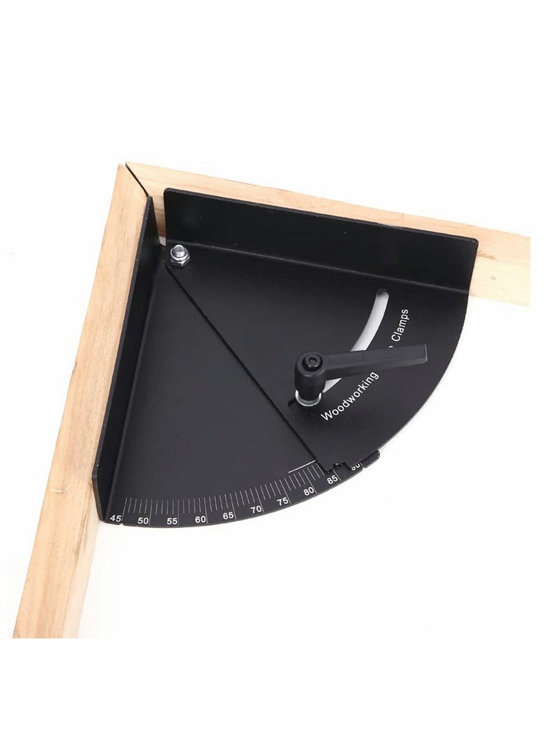 Corner Clamps, 90 Degree Right Variable Angle Woodworking Protractor Clip Tools with Adjustable Swing Corner for Woodworking, Cabinet, Drawer, Photo Frame - Image 1