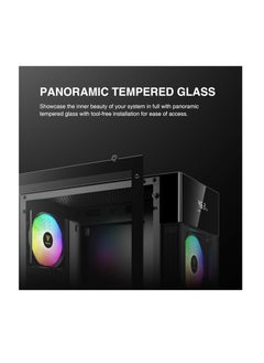 GAMDIAS AURA PC Case, ATX Gaming Computer Cases, Mid Tower, Digital Display, Tempered Glass Panel, Airflow Mesh, Pre-install 3 x 120mm FRGB Fan, Black - pzsku/Z2D5257D088C378213204Z/45/_/1737355225/42f2e3cb-4f12-4b69-b822-68218dc7c456