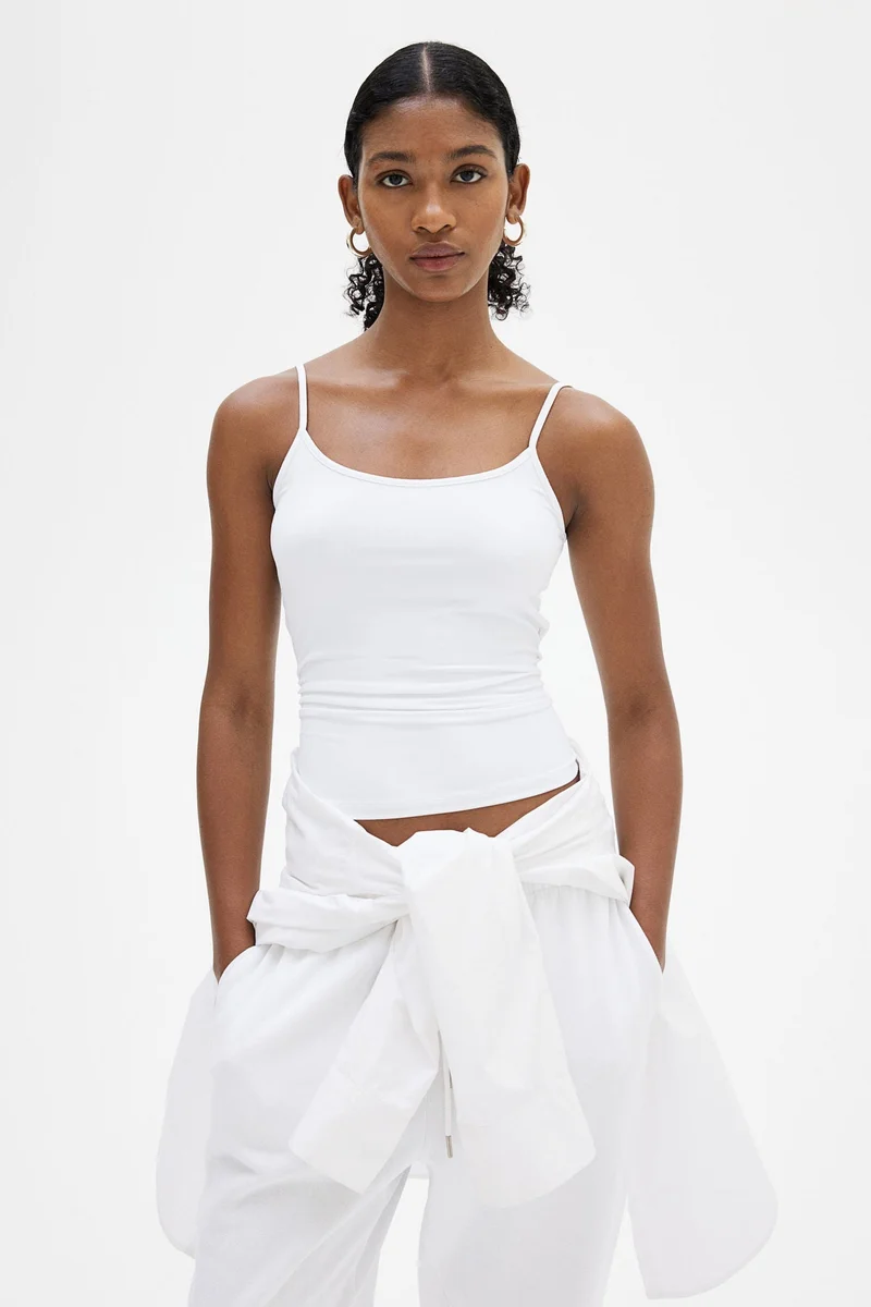 H&M Microfibre strappy top