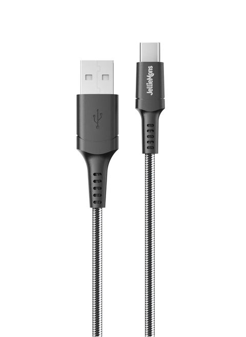 JellieMons Braided Type-C Cable, USB-A, Data Cable (1M)
