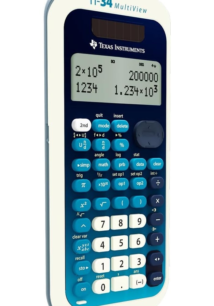 Texas Instruments TI-34 MultiView Scientific Calculator with Advanced Fraction Capabilities - Image 2