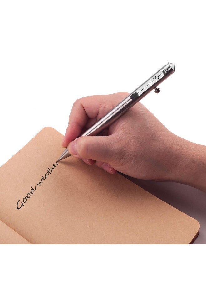 قلم Bolt Action من الفولاذ المقاوم للصدأ مناسب مع عبوة إعادة تعبئة Pilot G2 بمشبك متين من الفولاذ المقاوم للصدأ للاستخدام اليومي (Ssg050) - Image 3