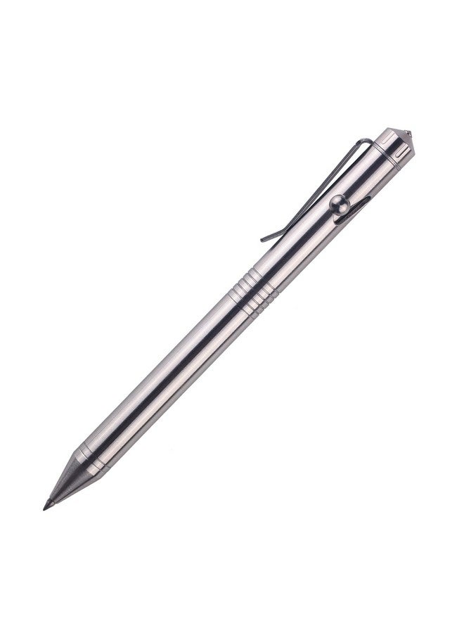 قلم Bolt Action من الفولاذ المقاوم للصدأ مناسب مع عبوة إعادة تعبئة Pilot G2 بمشبك متين من الفولاذ المقاوم للصدأ للاستخدام اليومي (Ssg050) - Image 1