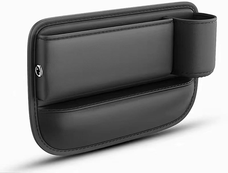 BEANPRECOY Car Seat Gap Filler Organizer, Car Side Pocket Organizer, Car Seat Gap Filler Storage Box, Car Cup Holder Organizer, Car Interior Accessories with Storage for Cards, Keys and Coins (right) - Image 1