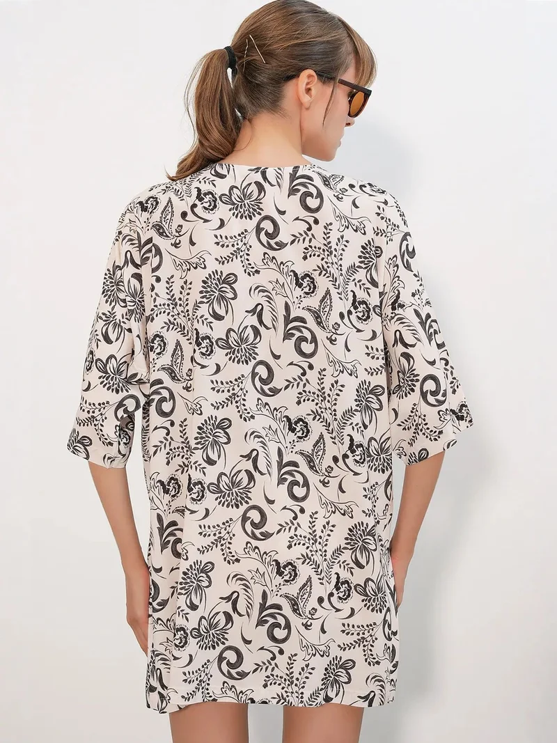 Big Dart Multicolor BDART Long Printed Viscose Kimono for Women | Best Price UAE