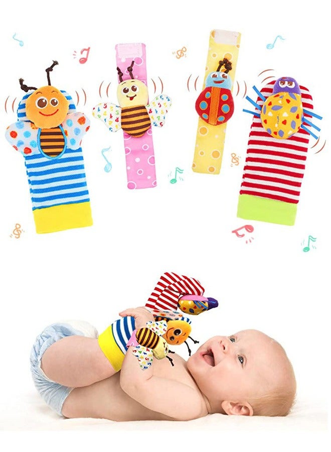 Baby Bee Beetle Socks Set (0-1 Year) - 4-Piece Soft Cotton Socks for Comfort and Style  - Image 2