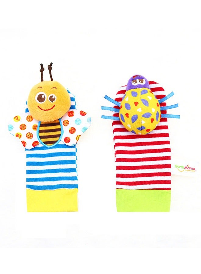 Baby Bee Beetle Socks Set (0-1 Year) - 4-Piece Soft Cotton Socks for Comfort and Style  - Image 3