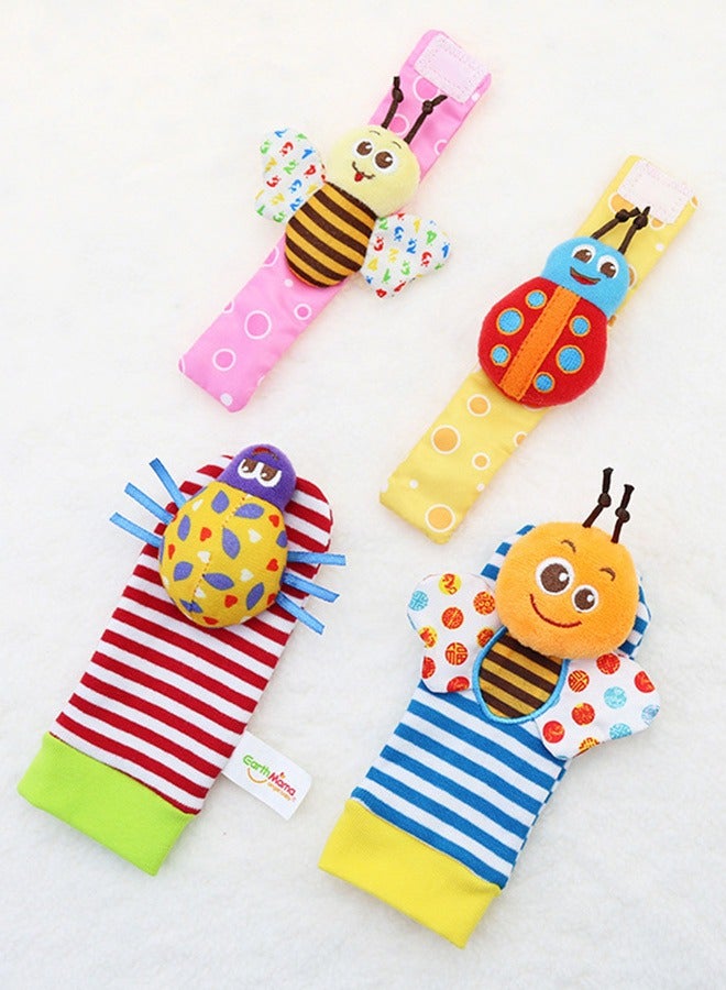 Baby Bee Beetle Socks Set (0-1 Year) - 4-Piece Soft Cotton Socks for Comfort and Style  - Image 4