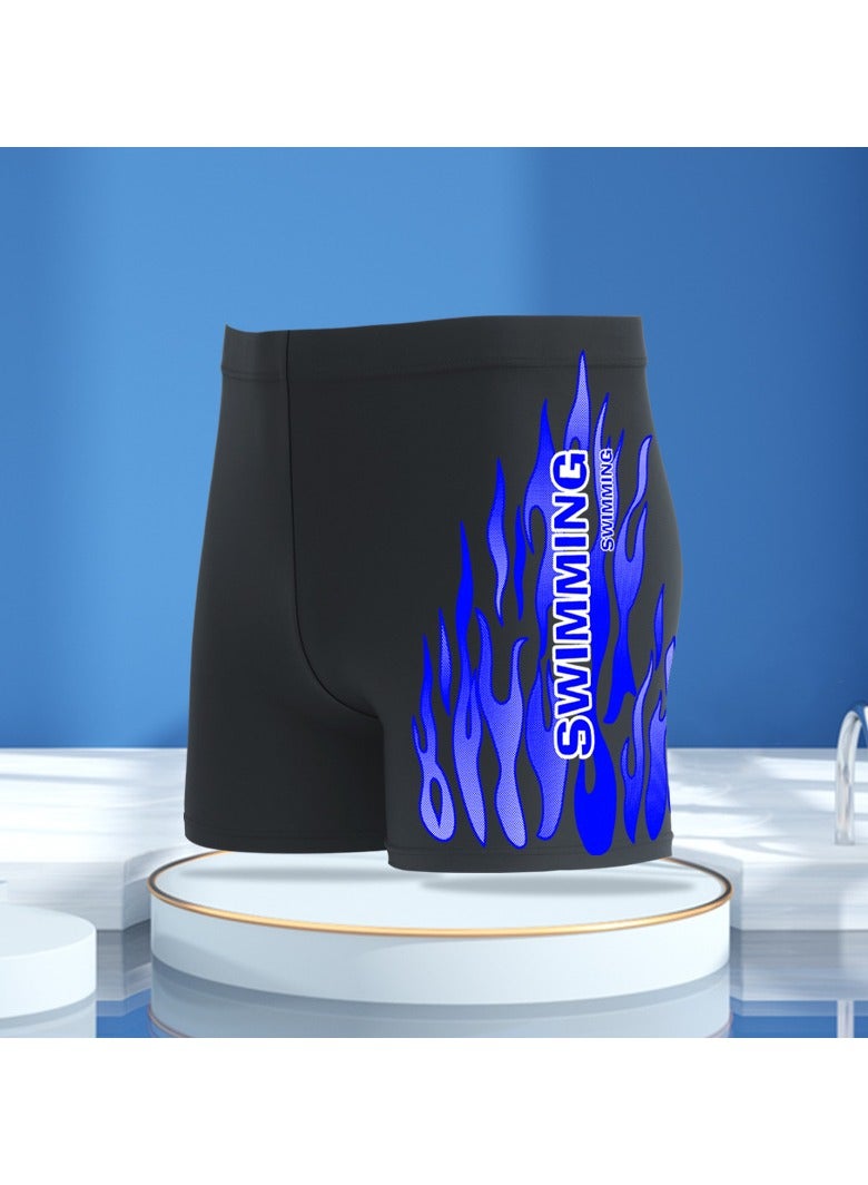 KUYING New High Waisted Flat Angle Swimming Trunks - Image 1