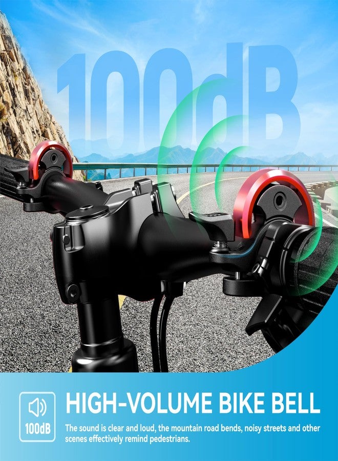 Greallthy Bike Bell, Aluminum Alloy Bicycle Bell with Clear Loud Sound, Bike Bells for Adults and Kids, Sturdy and Compact Bell Fits 0.75-1in(19-25.4mm) Handlebar for Mountain, Road Bikes. - Image 5
