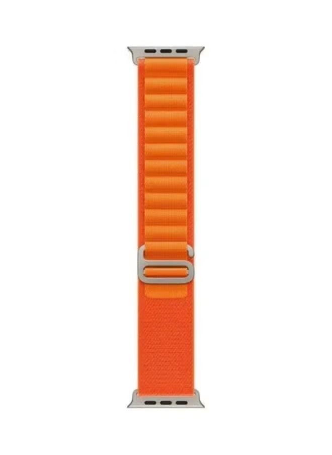 vesus - apple Watch Alpine Loop Band 49mm/45mm/44mm nylon woven Sport strap compatible with iwatch series 8/Ultra/7/SE/6/5/4/3/2/1 Orange - Image 1