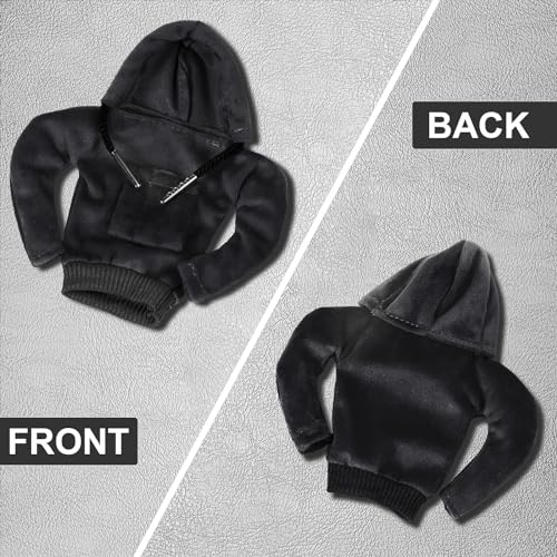 AutoBizarre Plastic Car Interior Decoration Gear Shift Knob Mini Hoodie Cover Sweater Cover 4.7 inch for All Cars, Vans & Trucks (Black) - Image 3