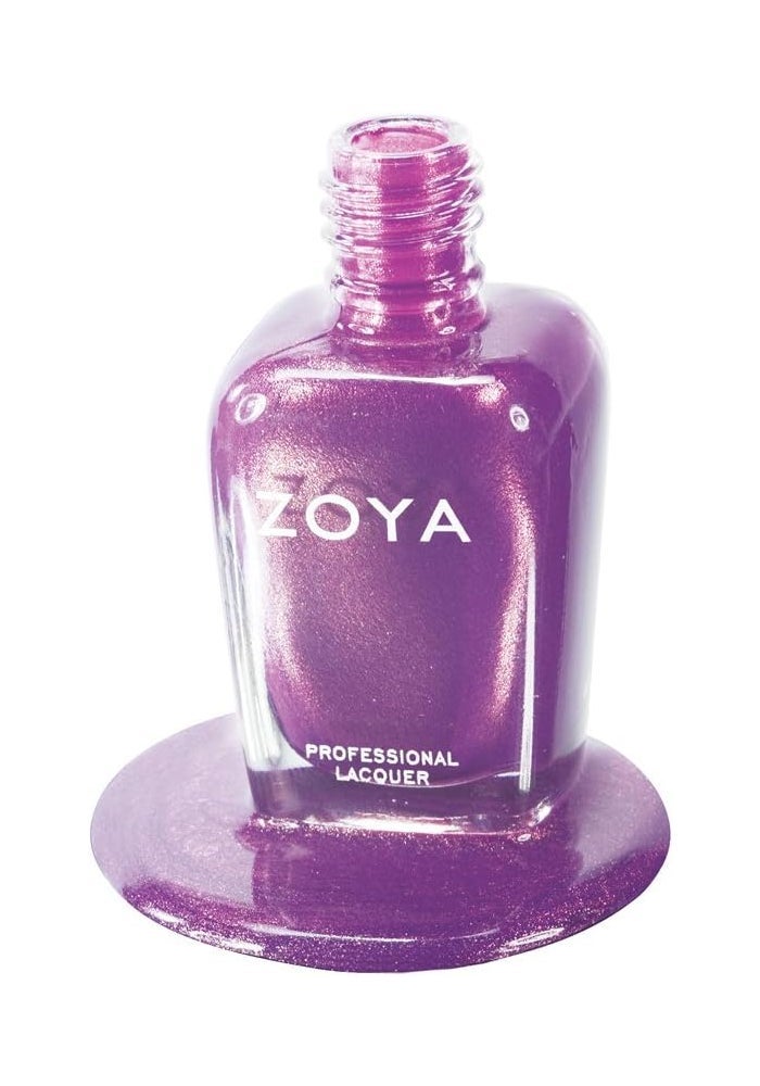 Zoya Dannii ZP537 Nail Polish - Medium Orchid Purple with Metallic Shimmer, 15 ml - Image 4