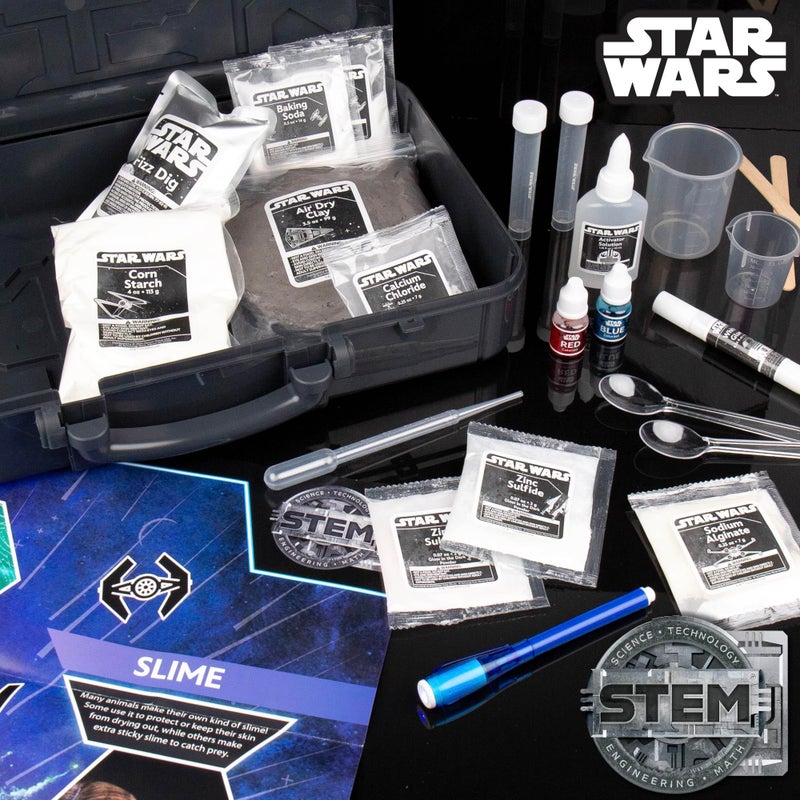 STAR WARS Galactic Chemistry Lab, Science Kit for Kids with 8 Easy Experiments and Reactions, Including DIY Lightsaber, Slime & Earth Science, Star Wars Toys, Chemistry Set, Gifts for 6 Year Old Boys - Image 4