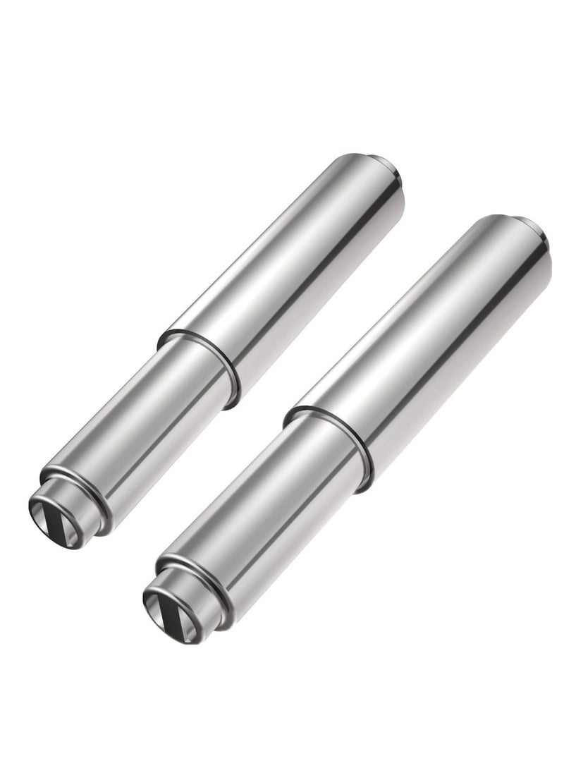 2pcs Replacement Toilet Paper Roller, Posts Sold Separately, Chrome - Image 2