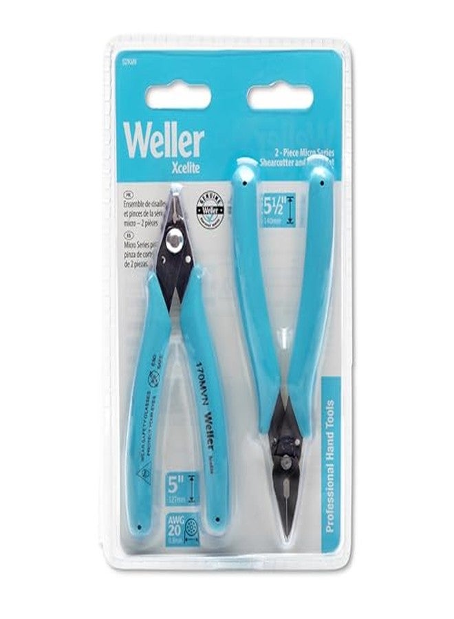 Xcelite Weller Xcelite Shear Cutter & Plier Set (170MVN & 378MVN) | S2KVN - Image 4