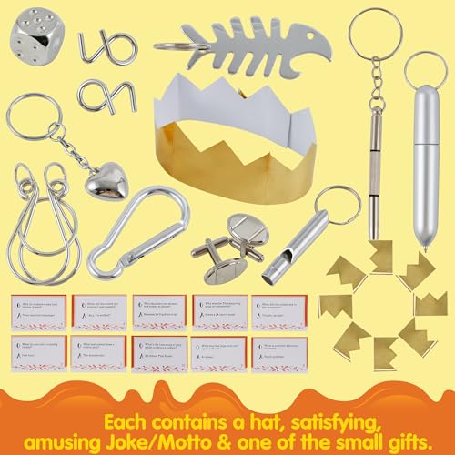 JOYIN 8 PACK Thanksgiving No Snap Party Favor Golden Style Thanksgiving Party Games for Fall Holiday No Snap Party Table Favor Set with Joke Dice Gifts for Kids Adults - Image 5