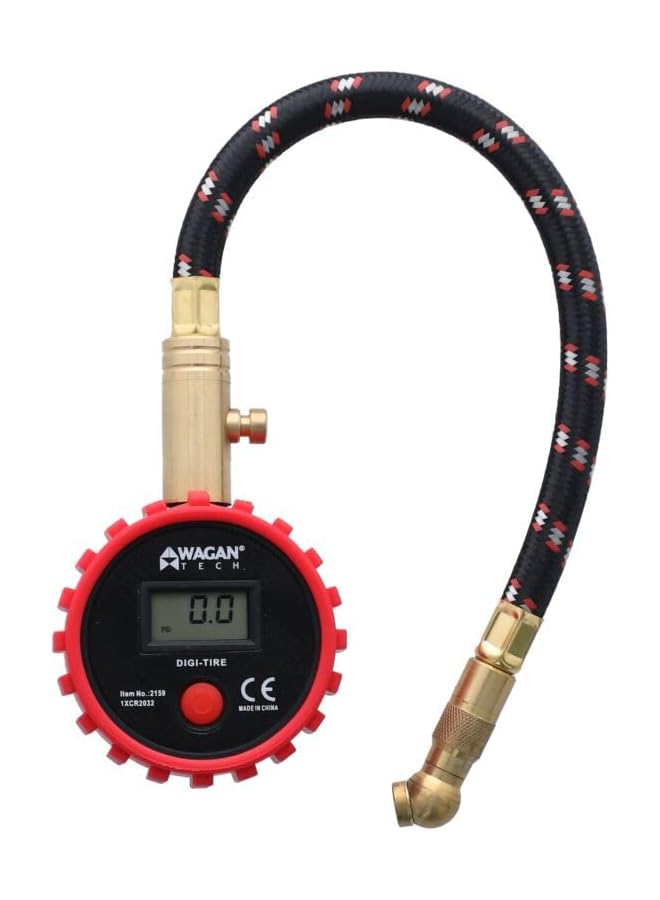 واجان 2159 مقياس ضغط الإطارات الرقمي المصنوع من الفولاذ المقاوم للصدأ 3-150 رطل لكل بوصة مربعة - Image 1