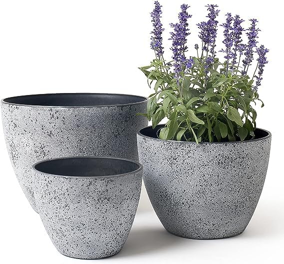 Fox & Fern Premium Unbreakable Fiber Planter for Vibrant Garden | Enhance The Ambiance of Your Home, Office Or Garden (Pack of 1) (Dia. 29Cm)(Ga-38C-008),Multicolor - Image 1
