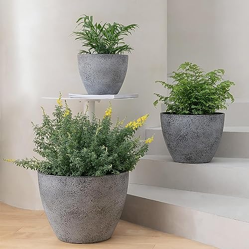 Fox & Fern Premium Unbreakable Fiber Planter for Vibrant Garden | Enhance The Ambiance of Your Home, Office Or Garden (Pack of 1) (Dia. 29Cm)(Ga-38C-008),Multicolor - Image 4