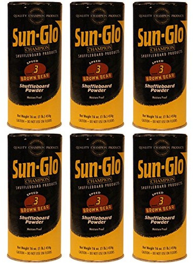 Sun Glo Shuffleboard Wax - Speed #3 / Brown Bear - 6 Pack
