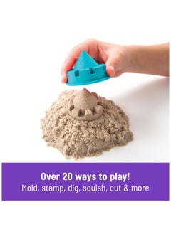 Kinetic Sand Kinetic Sand, Folding Sand Box with 2lbs Play Sand, 7 Molds & Tools, Sensory Toys, Christmas Gifts for Kids Ages 3+  - Image 4