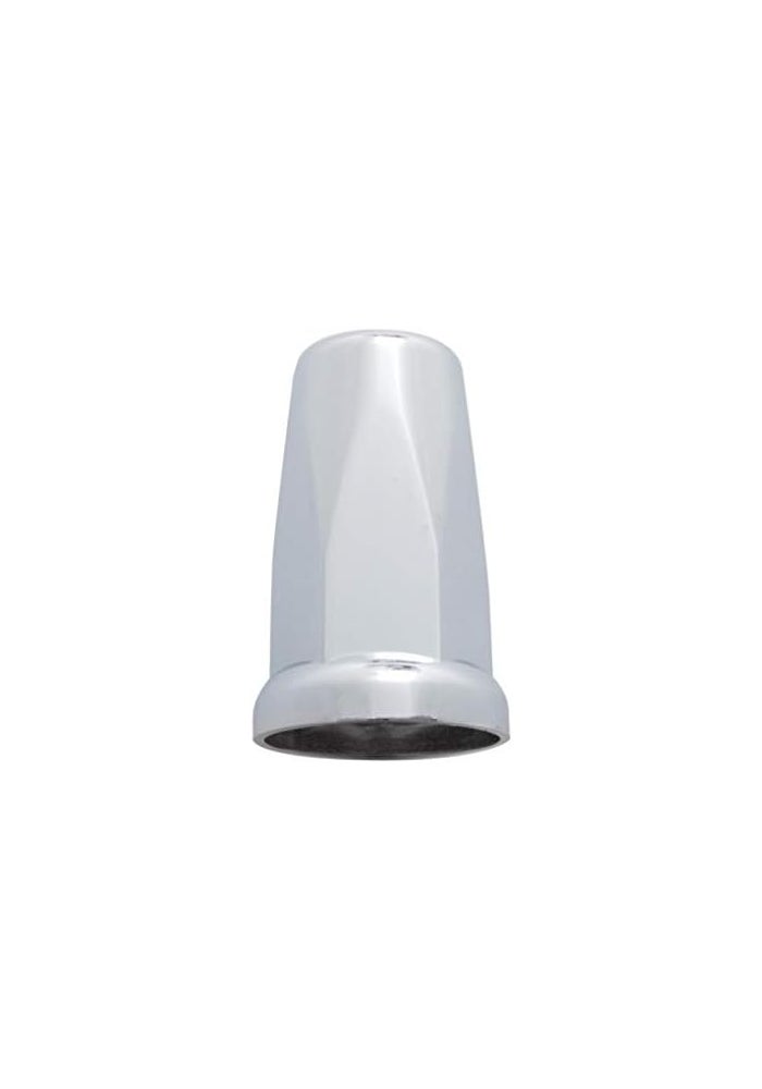 United Pacific 33mm X 3-1/4" Chrome Plastic Tall Nut Covers With Flange - Push-On (Box of 20) - Image 2