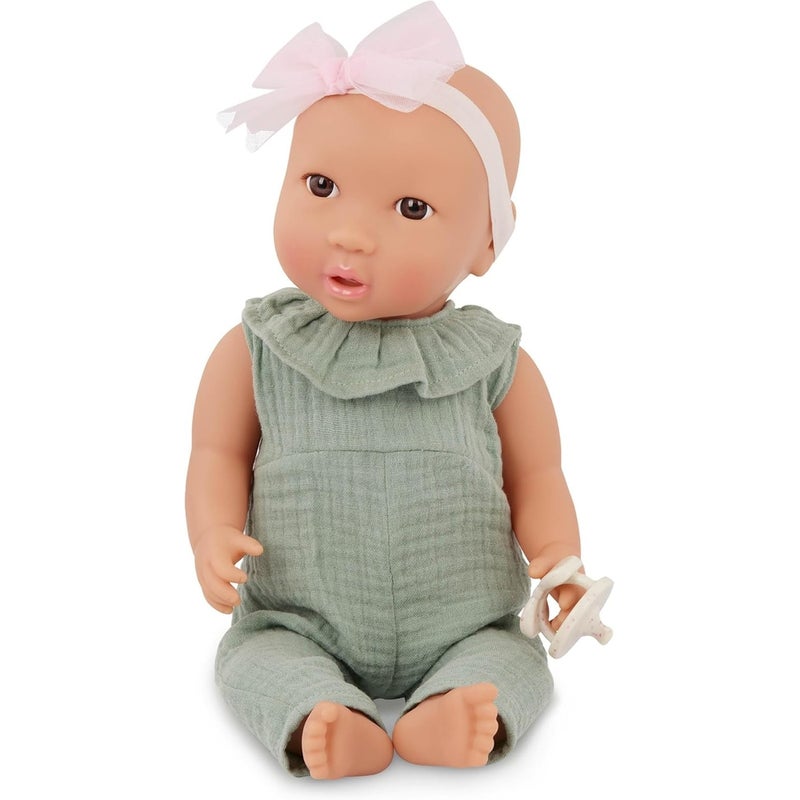 لولا بيبي دمية طفل مع فستان أخضر 14 بوصة وعصبة الرأس - LBY7269Z - Image 5