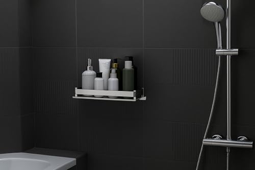 ARQUIN Bathroom Shelf Organizer 5x18 Inch | 304 Grade Stainless Steel Bathroom Shelf Racks | Wall Shelf for Bathroom Accessories Set | Storage Shelves for Kitchen Shelves & Racks - Image 2