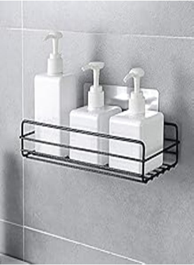 ZURATO - ZURATO Punch-Free Multipurpose Kitchen Bathroom Storage Shelf Wall Holder Storage Rack Bathroom Rack Organizer Storage Box with Strong Magic Sticker Shower Caddies Kitchen Rack Storage Rack - Image 1