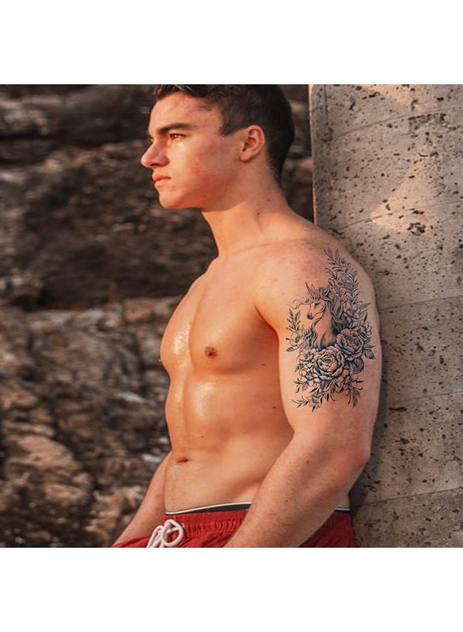 Aresvns Semi-Permanent Tattoos for Women & Girls, Realistic Temporary Tattoo Waterproof & Long-Lasting, 2 Weeks Fake Tattoo Stickers Christmas Gift - Image 1