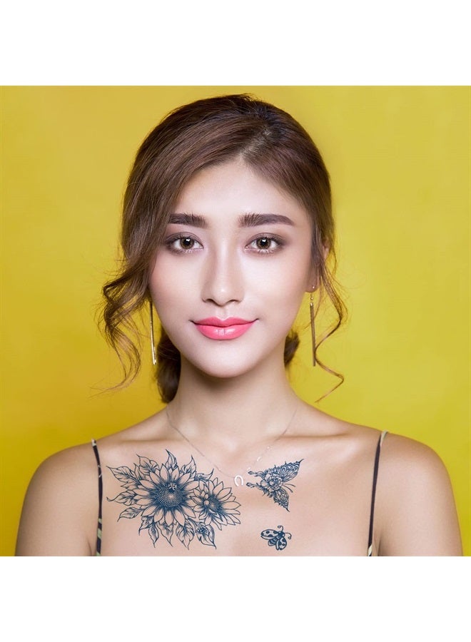 Aresvns Semi-Permanent Tattoos for Women & Girls, Realistic Temporary Tattoo Waterproof & Long-Lasting, 2 Weeks Fake Tattoo Stickers Christmas Gift - Image 2