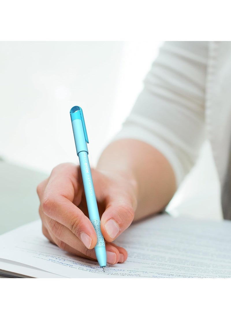 classmate Classmate Hook Ball Pen- Blue (Pack of 10)|Multicolour Body Pens|Attractive Pastel Shades for Boys & Girls|Smooth Writing Ball Pen|Unique Design  - Image 5