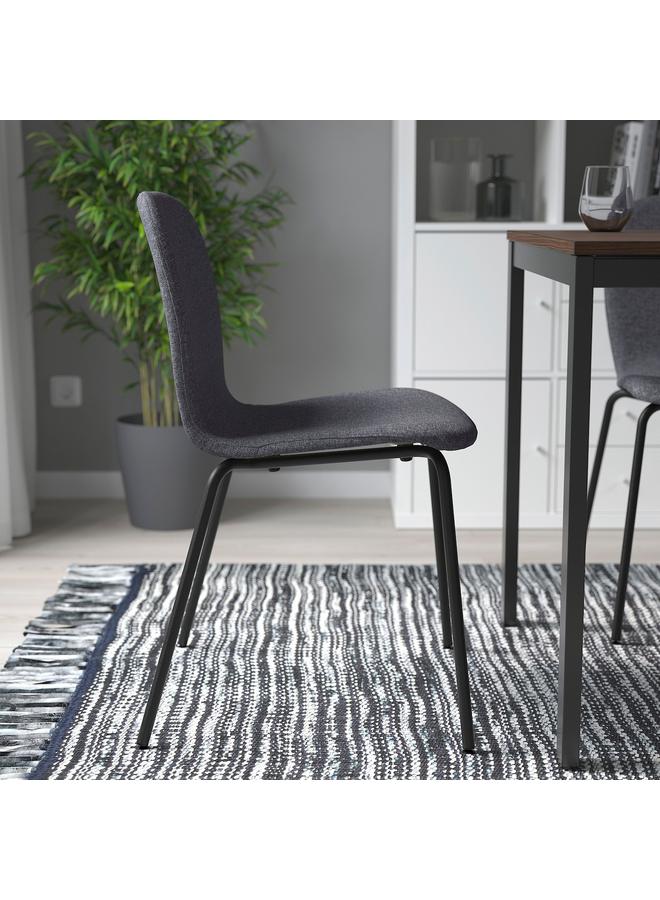 Zaboon Chair, Gunnared Medium Grey/Sefast Black - Image 3