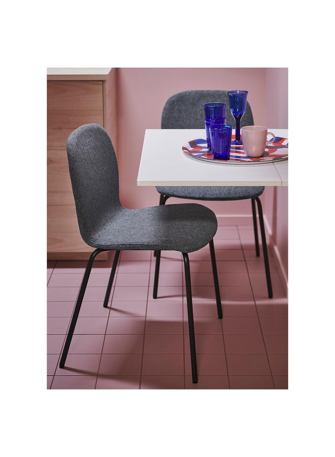 Zaboon Chair, Gunnared Medium Grey/Sefast Black - Image 2