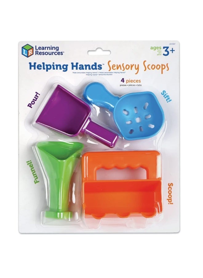 Learning Resources Helping Hands Sensory Scoops Fidget Sand Toys Water Bin Play Tool Set Fine Motor Games Toddler Daycare Essentials Preschool Sensory Bin Toys Outdoor Toys for Toddlers 35 - Image 4
