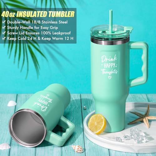 Qinline Birthday Gifts for Women Self Care Get Well Soon Gifts, Ocean Relaxing Spa Gifts Box Care Package Basket w/ Luxury Flannel Blanket 40 oz Tumbler, Christmas Gifts Set for Mom Her Wife Girlfriend Sister - Image 3