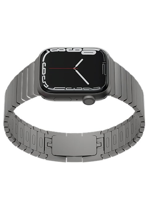 Apple Eclipse Metal Watch Strap 49MM / No Tool Required for Size Adjustment / Built-In Band Removable Button / SUS304 Stainless Steel - Titanium
